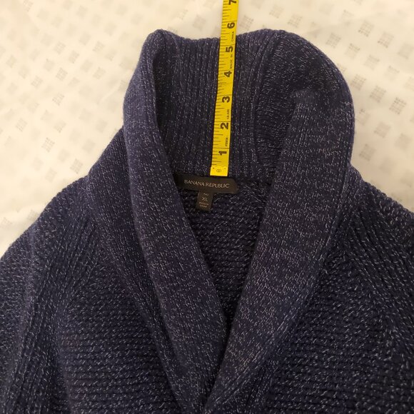 Banana Republic Men's 5-Button Shawl Cardigan Merino Wool-Blend - XL TALL - Picture 12 of 15